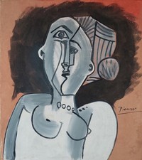 Dipinto olio su tela cubista