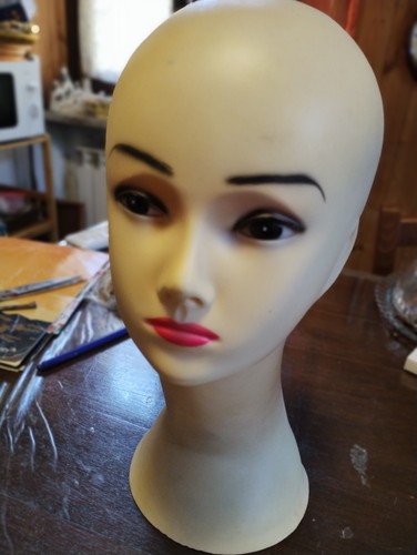 Testa manichino plastica - di,