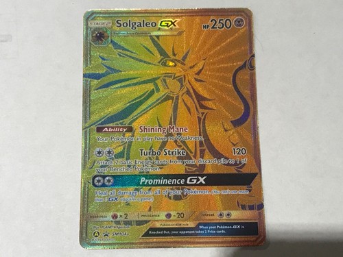 Gold full art solgaleo - gold, gx
