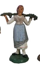 PASTORI ANTICHI STATUE PRESEPE NAPOLETANO ANNI '50 TERRACOTTA 18 CM