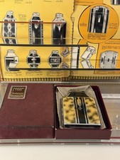 Vintage Ronson Mastercase Black & Tortoiseshell Enamel Lighter