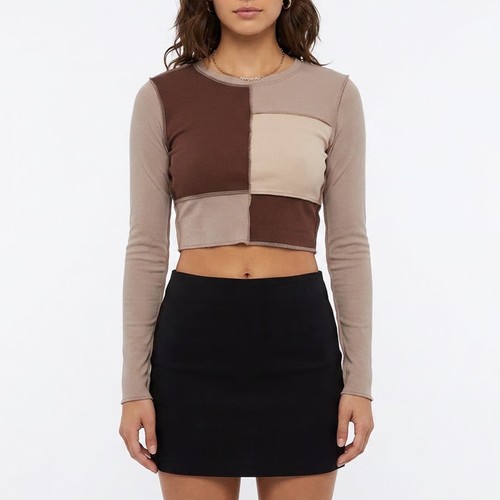 Maglione girocollo garage crop - maglione,