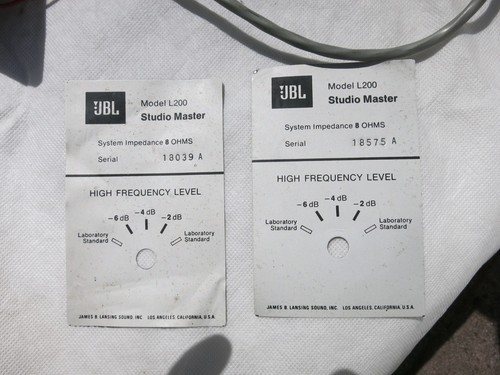 Jbl l200 coppia crossover - jbl,