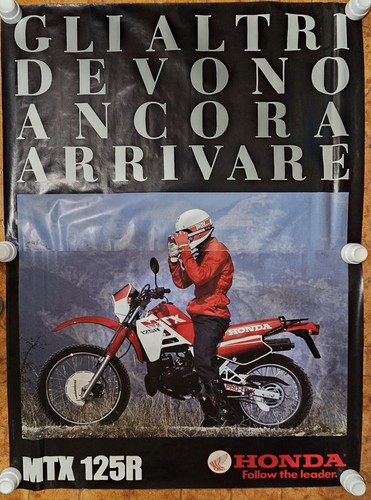 Honda mtx 125r - honda, poster