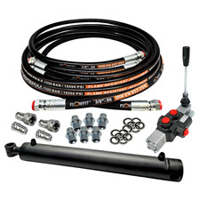 Kit spaccalegna con valvola a