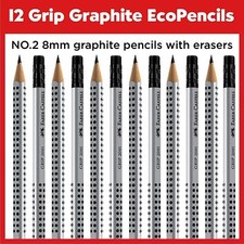 Faber-Castell Blacklead Matita 1-12 Impugnatura 2001 Hb Con Gomma Punta