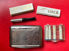 Kit da fumo vintage cartine LUCE, bocchino filtri portasigarette per sigarette