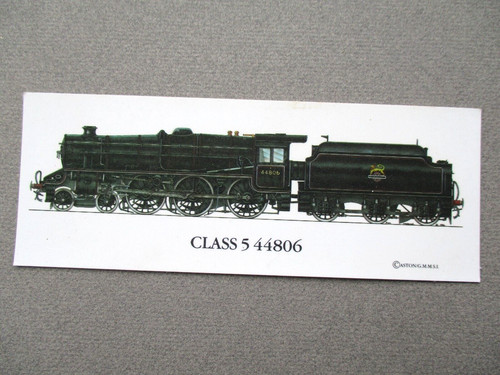 Railway bookmark locomotive - bookmark,