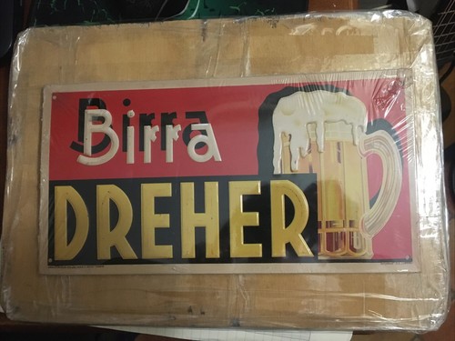 Targa pubblicitaria lamiera - pubblicitaria, in