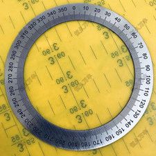 Quadrante 360 gradi disco indice anello disco metallo strumento 110x80x1 A026