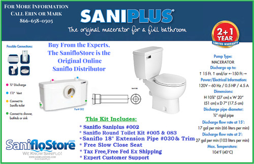 Nuovo kit saniflo saniplus - kit,