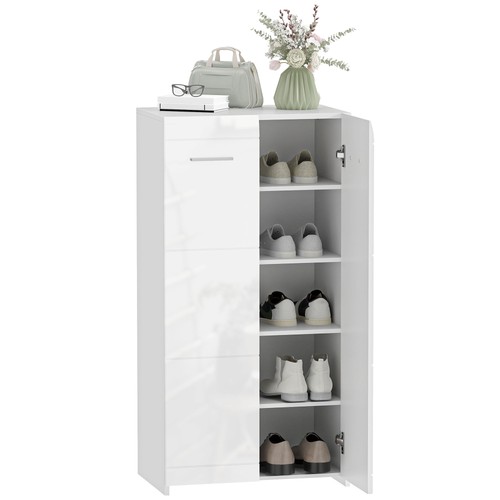 Homcom scarpiera lucida - homcom,