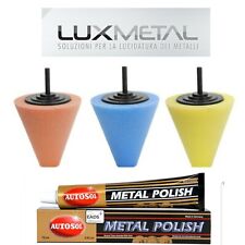 3 POWER CONO abrasivo PULIRE PULIZIA LUCIDARE CERCHI IN LEGA ALCOA SPEEDLINE 