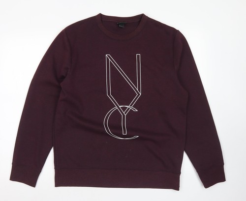 Felpa uomo viola misto - h&m,