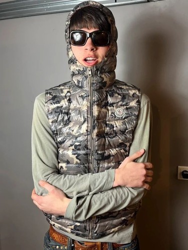 Moncler camo giubbotto piumino - moncler,