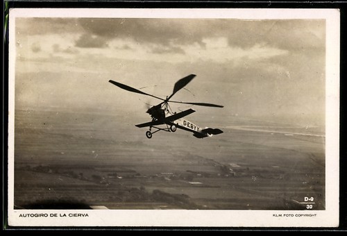 Cartolina autogiro la - de,