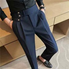 Pantalone abito uomo vita alta
