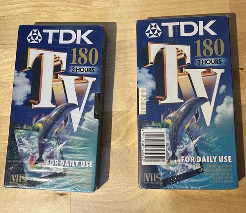 Videocassette vhs vuote tdk - videocassette,