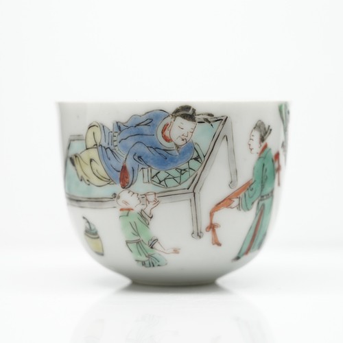 Tazza kangxi famille verte blu - kangxi,