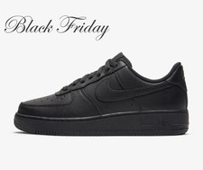 NIKE AIR FORCE 1 '07 SNEAKERS UOMO NERO BLACK NUMERI DAL 40 AL 45 ORIGINALI