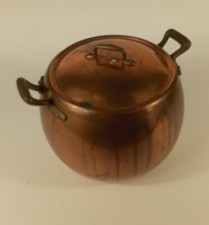 Set pentole in rame stagnate