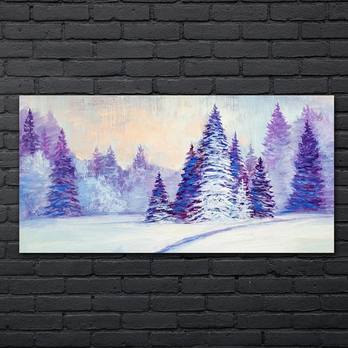 Gemälde winter wald bäume - wald,