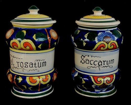 Coppia albarello vaso da - vaso,