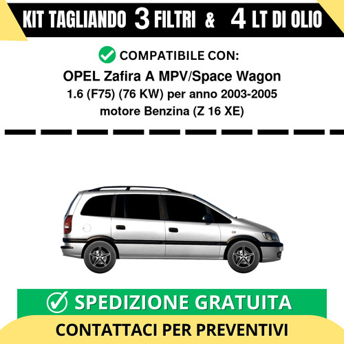 Tagliando per opel zafira - zafira, a