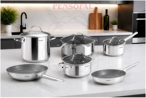 Set pentole acciaio - pz.,
