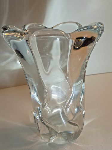 Superbe vase cristal signé - superbe, en