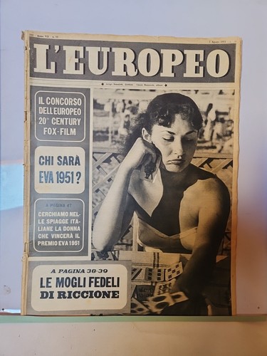 1951 europeo settimanale - l'europeo,