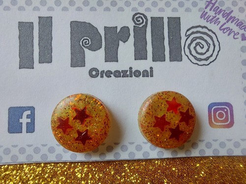Dragon ball orecchini - ball, in