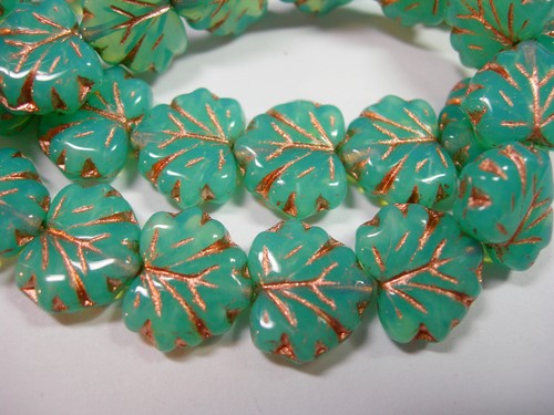 Beads turquoise opal - 10,