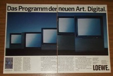 Rara Pubblicità Vintage LOEWE ART 1 24 28 32 TV BTX - Digitale 1987