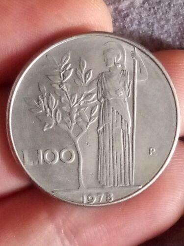Moneta 100 lire 1978 italia - moneta,