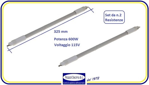 Set resistenze al quarzo - resistenze,