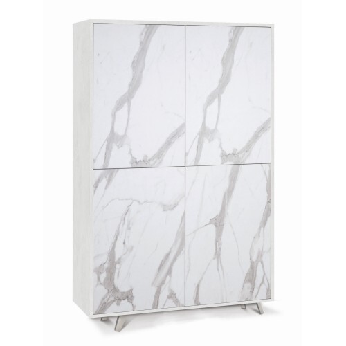 Armadio bianco marmo - bianco,
