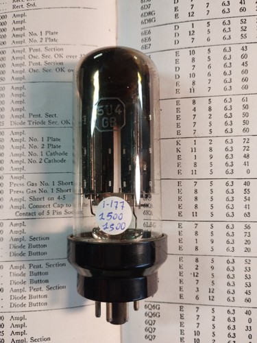 Tube 5u4gb black plate - ,
