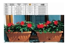 Fioriera Vaso per piante natura con riserva 60 cm bama