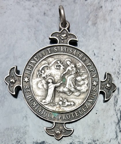 Médaille religieuse croix fin