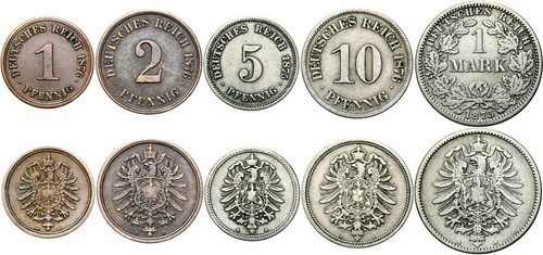 Germania monete 2 5 10 - germania,