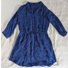 Mini abito seta - babaton, blu