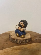 Pastore Seduto Blu Presepe