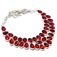 Collana con pietre - preziose, a