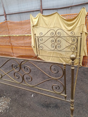 Letto matrimoniale ottone - ottone, a