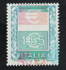 2002 - REPUBBLICA - ALTI VALORI - 1,55 EURO - VARIETA' - MNH - LUSSO - RARO