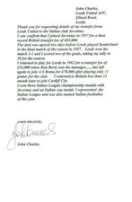 LETTERA FIRMATA A MANO JOHN