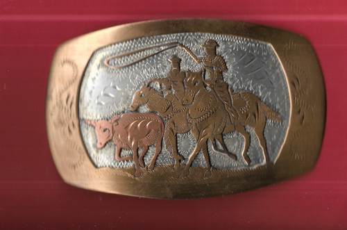 Fibbia vintage anni rodeo - fibbia,