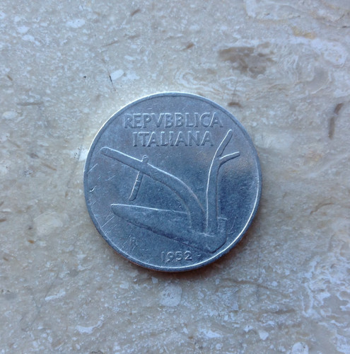 Lire 1952 italia due spighe - lire,
