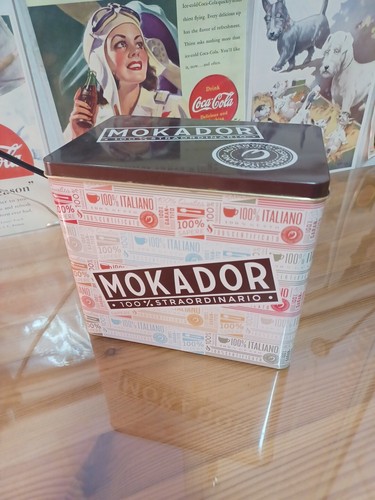 Scatola latta mokador - scatola,